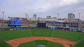 Weather camera view of Riverfront Stadium.