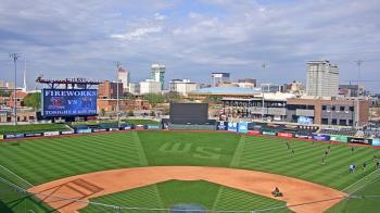 Weather camera view of Riverfront Stadium.
