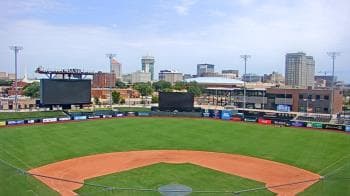 Weather camera view of Riverfront Stadium.