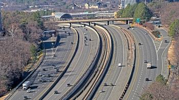 Weather camera view of Reston Station.