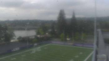 Weather camera view of KING5 at Husky Stadium.