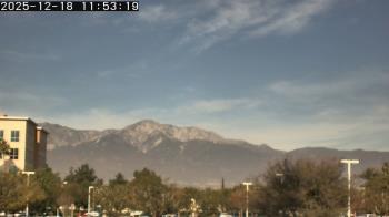 Weather camera view of San Bernardino CA.