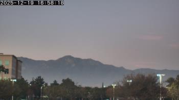 Weather camera view of San Bernardino CA.