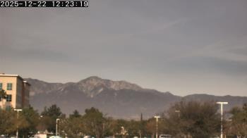 Weather camera view of San Bernardino CA.