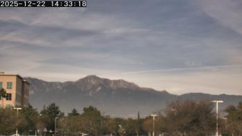 Weather camera view of San Bernardino CA.