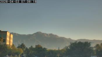 Weather camera view of San Bernardino CA.