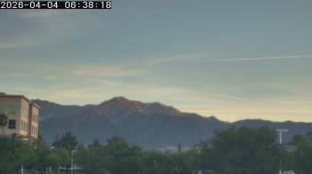 Weather camera view of San Bernardino CA.