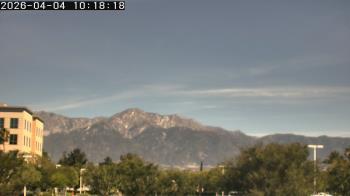 Weather camera view of San Bernardino CA.