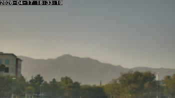 Weather camera view of San Bernardino CA.