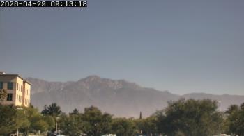 Weather camera view of San Bernardino CA.