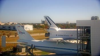 Weather camera view of Space Center Houston.