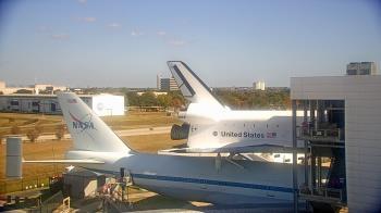 Weather camera view of Space Center Houston.