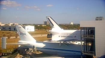 Weather camera view of Space Center Houston.