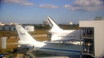Weather camera view of Space Center Houston.
