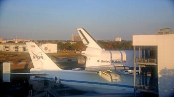 Weather camera view of Space Center Houston.