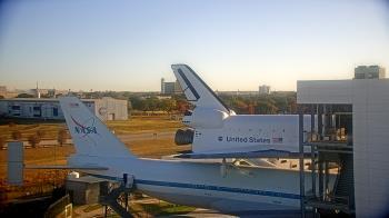 Weather camera view of Space Center Houston.