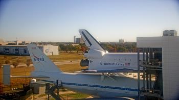 Weather camera view of Space Center Houston.