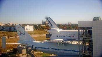 Weather camera view of Space Center Houston.