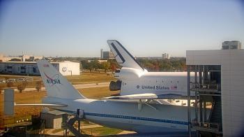 Weather camera view of Space Center Houston.