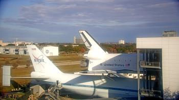 Weather camera view of Space Center Houston.