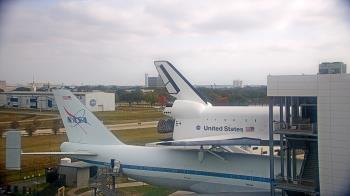 Weather camera view of Space Center Houston.