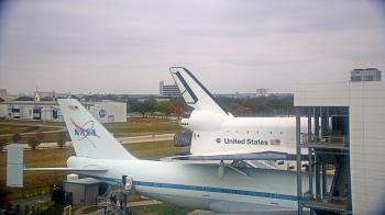Weather camera view of Space Center Houston.