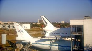 Weather camera view of Space Center Houston.
