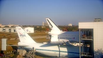 Weather camera view of Space Center Houston.