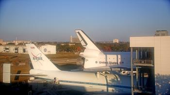 Weather camera view of Space Center Houston.