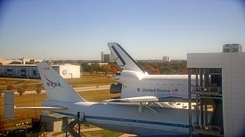 Weather camera view of Space Center Houston.