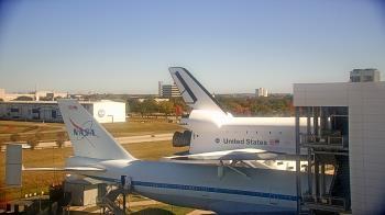 Weather camera view of Space Center Houston.