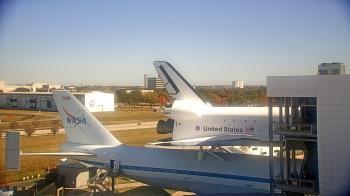 Weather camera view of Space Center Houston.