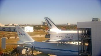 Weather camera view of Space Center Houston.