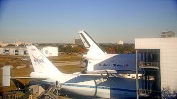 Weather camera view of Space Center Houston.