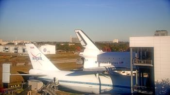 Weather camera view of Space Center Houston.