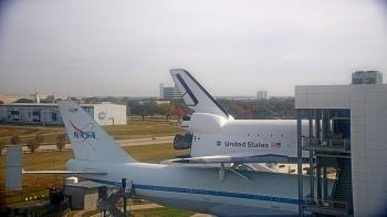 Weather camera view of Space Center Houston.