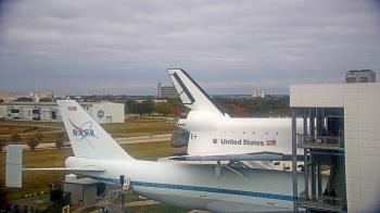 Weather camera view of Space Center Houston.
