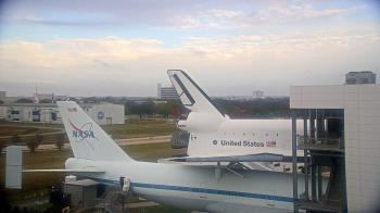 Weather camera view of Space Center Houston.