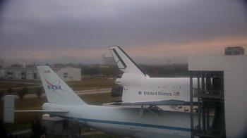 Weather camera view of Space Center Houston.