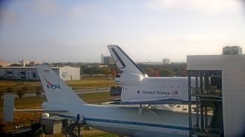 Weather camera view of Space Center Houston.