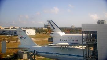 Weather camera view of Space Center Houston.
