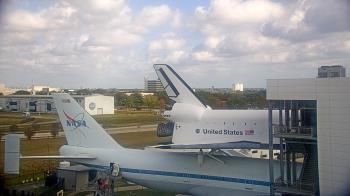 Weather camera view of Space Center Houston.