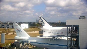 Weather camera view of Space Center Houston.