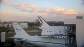 Weather camera view of Space Center Houston.