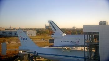 Weather camera view of Space Center Houston.