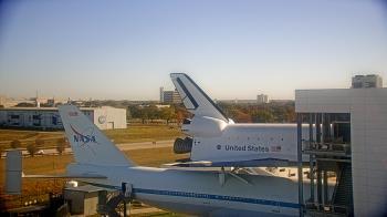 Weather camera view of Space Center Houston.