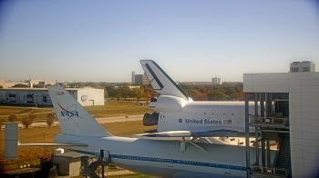 Weather camera view of Space Center Houston.