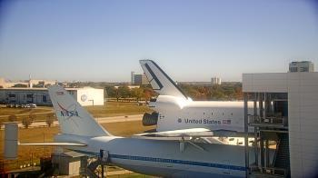 Weather camera view of Space Center Houston.