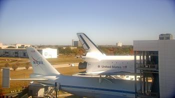 Weather camera view of Space Center Houston.