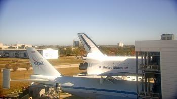 Weather camera view of Space Center Houston.